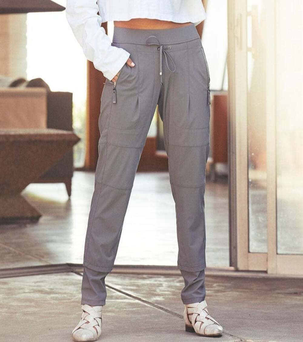 Raffaello Rossi Women's Size 46 Gray Polyamide Candy Jogger Pants